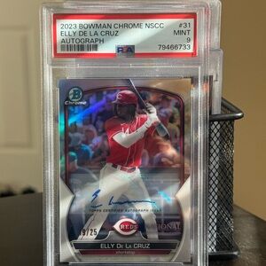 2023 National  Redemption Bowman Chrome Elly De La Cruz Refractor Auto /25